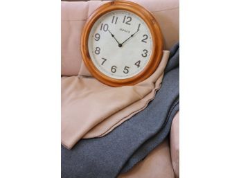 Maples Wall Clock & Berkshire Blanket