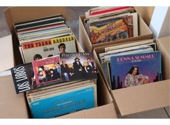 Collection Of Records Include Donna Summer, Joan Baez, Rick Wakeman, The Rascals, 4 Seasons & More