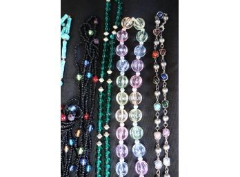 Collection Of Assorted Long Beaded Necklaces Assorted Sizes