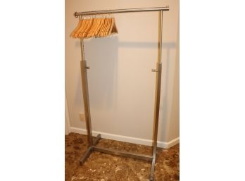 Quality Adjustable Metal Clothes Rack With Hangers