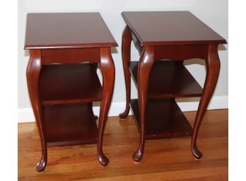 Set Of Small Wood Side Tables