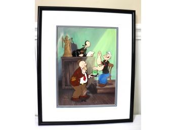 I Swears By Me Spinach Disney Cell COA 1993 King Features Hand Inked Limited Edition Myron Waldman AP 5/10