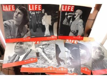 Lot Of 9 Life Magazines From 1937 & 1938