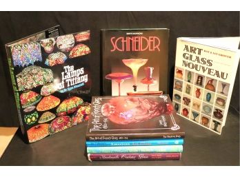 7 Hard Cover Books On The Art Of Glass & Lamps