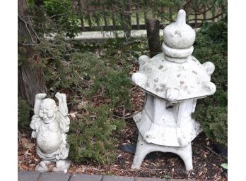Oriental Inspired Cement Garden Statuaries