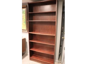 Wood Veneer Bookcases With Adjustable Shelves