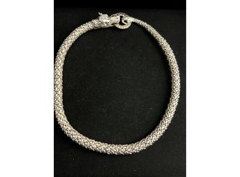 Substantial John Hardy Snake Necklace In Sterling Silver And 18K Measuring 20 1/2 Inches Long