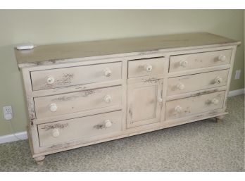 Painted Dresser With A Distressed Vintage