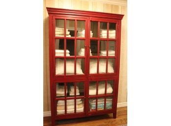 Fabulous Storage Cabinet With An Antiqued Finish Look Great For Storage/Linens (Contents Are Not Included)