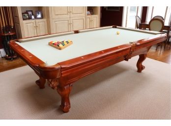 Golden Billiards Table New York USA Includes 2 Cues & Balls Orchid USA & Ping Pong Table Cover