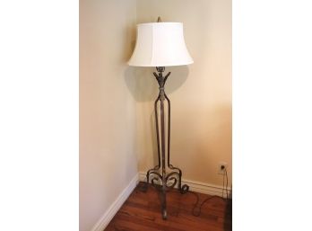 Ornate Wrought Iron Floor Lamp