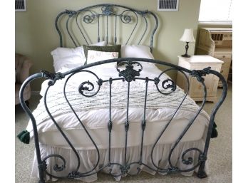 Wrought Iron Bed Frame Small Queen Size Frame
