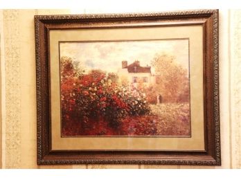 Framed Print Of A Country Cottage In A Quality Matted Frame