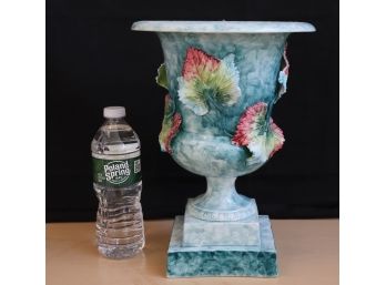Pretty Marbleized Porcelain Urn For Ethan Allen Made In Italy