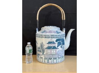 Huge Chinese Decorative Hand Painted Teapot