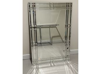 Art Deco Style Contemporary Mirror With Multi Beveled Frame