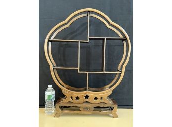 Chinese Art Deco Style Circular Display Shelf For Collectables