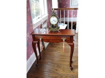 Vintage Bombay Company Queen Anne Style Small Console Table & Accessories