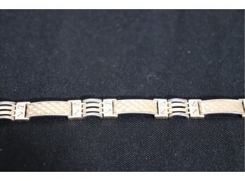 Mens 14K Gold Linked Bracelet With Amazing Details - 8 Inches Long  14.5 DWT