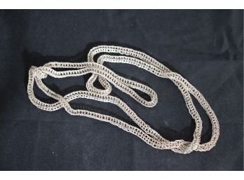 Silver Tone Chain Link Necklace