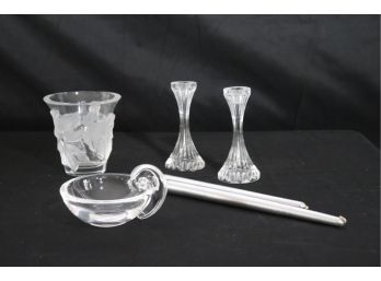 Lot Of Decorative Crystal From Steuben, Lalique & Baccarat