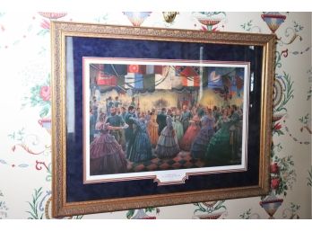 Signed Mort Knstler Artist Proof 10/100 Serigraph Of 'Candlelight & Roses' With Certificate Of Authenticity