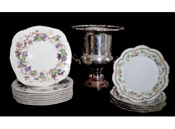 Set Of 9 Wedgwood Stoneware, Set Of 5 Limoges France Porcelain Dishes And More