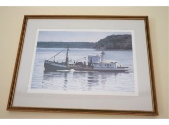 Signed William B Jones Photograph Print In Wood Frame
