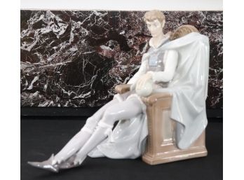 Super Unique Fine Porcelain Lladro Figurine Of 'Hamlet'