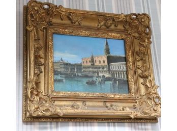 Signed Kanson Painting Of St Marks Basilica In Venice Italy