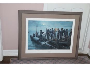 Signed Mort Knstler Hand Colored Proof 23/25 'The Final Mission' With Certificate Of Authenticity