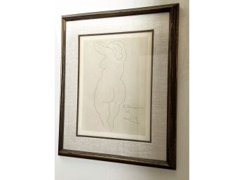Framed Picasso Print In A Linen Matted Frame