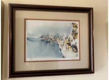 Ben Arham Signed Print 13/210 22 Inches X 18 Inches In Frame