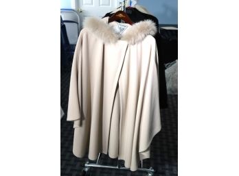 Marvin Richards OSFA Unlined Wool Cape