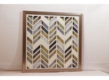 Unique Framed Abstract Art Multidimensional Look