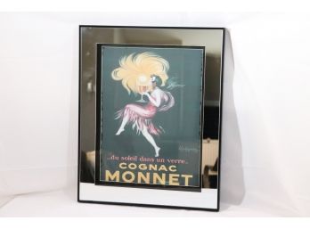 Du Soleil Dans Un Verse Cognac Monnet Paris Print Decor In A Mirrored Frame