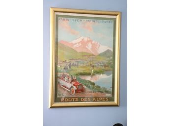 'Route Des Alpes Col De Vars-2115 Framed French Poster Print, Great Scene & Subject Matter