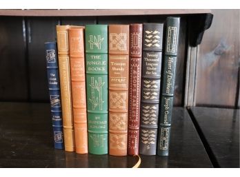 Easton Press Leather Bound Collectors Edition Books By Kipling, Conrad, Sterne, Verne & More