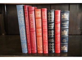 Easton Press Leather Bound Collectors Edition Books By Wilde, Moliere, Milton, Sienkiewicz & More
