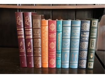 Easton Press Leather Bound Collectors Edition Books By Mallory, Cooper, Dickens, Gibson & More