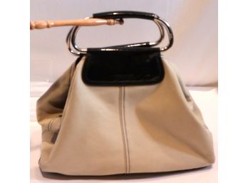 Authentic Canvas Prada Designer Handbag With Handle
