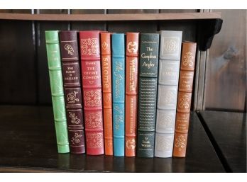 Easton Press Leather Bound Collectors Edition Books By Dante, Shelley, Walton, Chekhov, Yeats & More