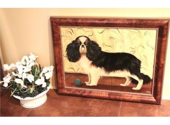 Cavalier King Charles Spaniel Painting By Listed Artist Paul Stagg