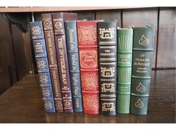 Easton Press Leather Bound Collectors Edition Books By Steinbeck, Verne, Maugham, Hardy, Wells & More