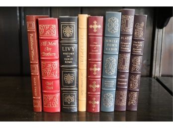 Easton Press Leather Bound Collectors Edition Books By Twain, Buck, Stowe, Benjamin Franklin & More