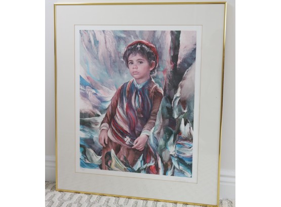 Signed & Numbered Lithograph Signed And Numbered 224/300 By The Artist In A Quality Matted Gold Frame!