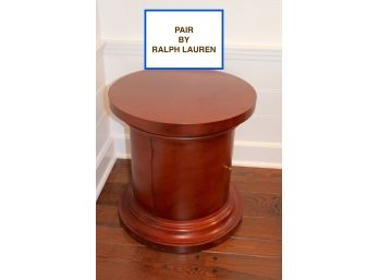 Pair Of Ralph Lauren Drum Tables