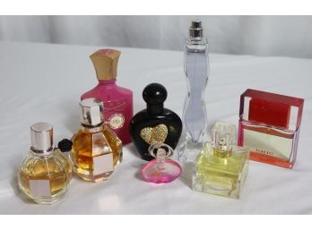 8 Assorted Women's Perfume Bottles: Dolce And Gabbana, Bottega Veneta, Gucci, Christalle, Chanel, R Lauren
