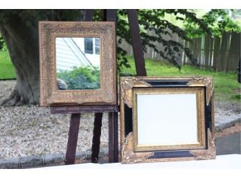 Gold Frame Mirror And Frame