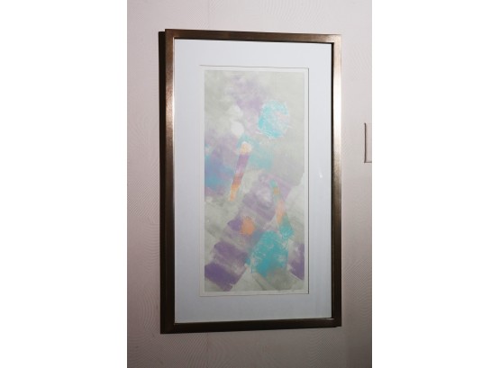 Montgomery Framed Artist Proof Very Pretty Colorful Piece In A Quality Matted Frame